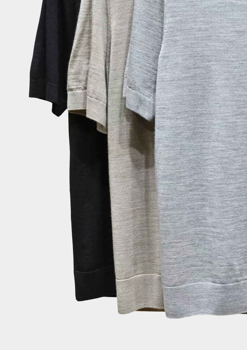 Ellis Light Gray Lightweight Polo Shirt